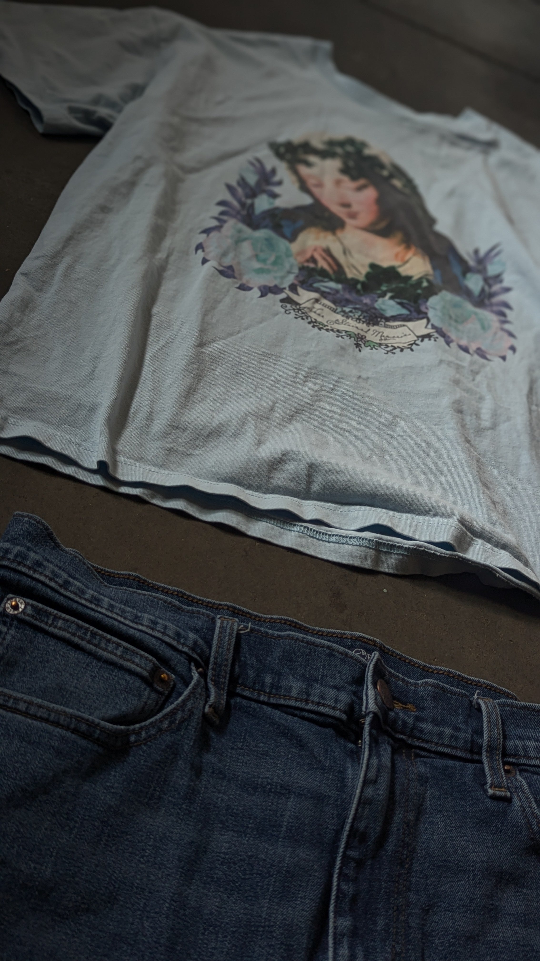 J-Crew Cutoffs W/Golf Graphic Tee