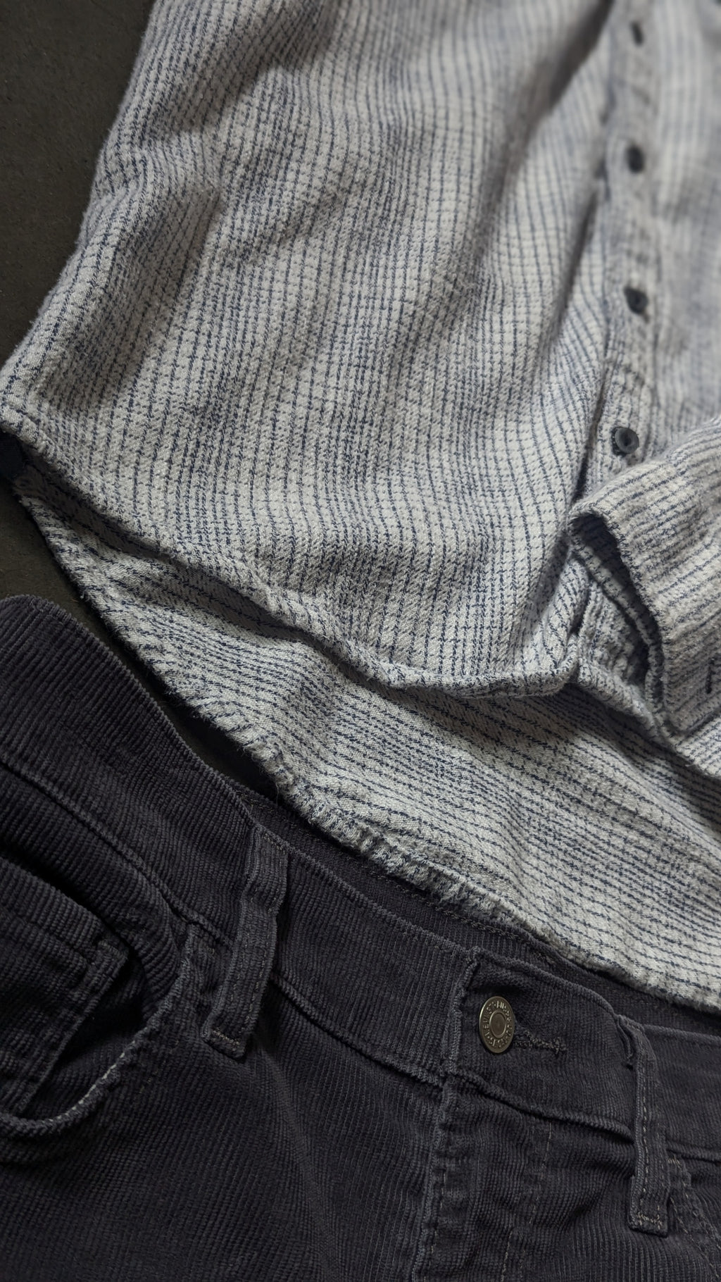 Carbon2Cobalt Oversized Top w/Levis Cords