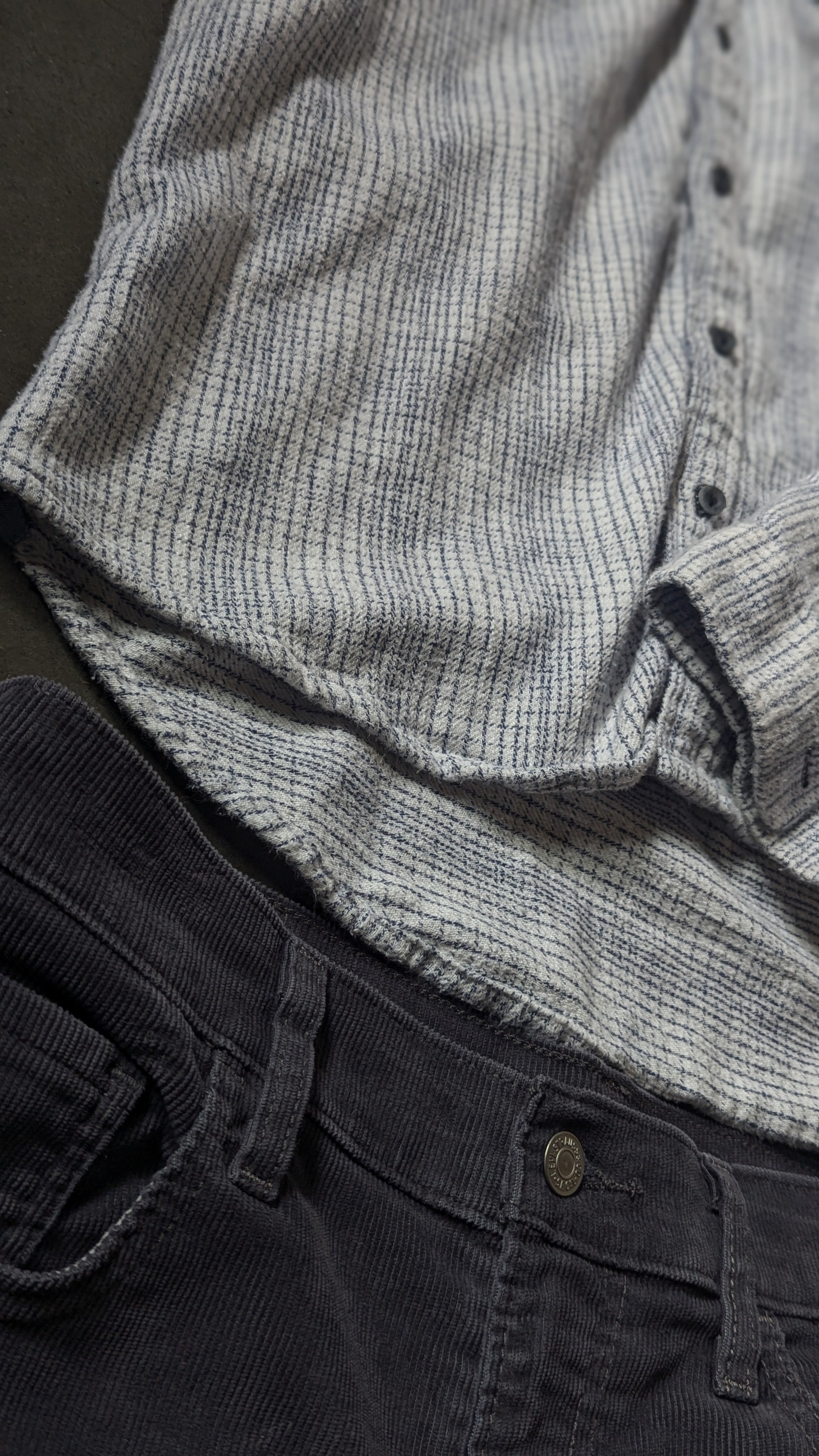 Carbon2Cobalt Oversized Top w/Levis Cords
