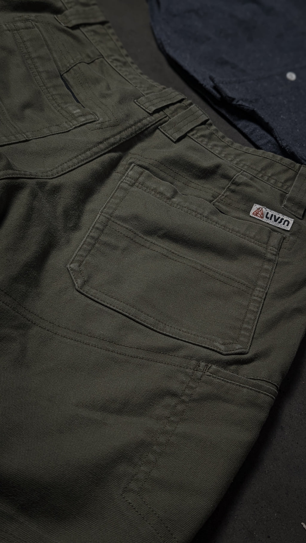 Heavy J-Crew Button Up W/Livsn Canvas shorts