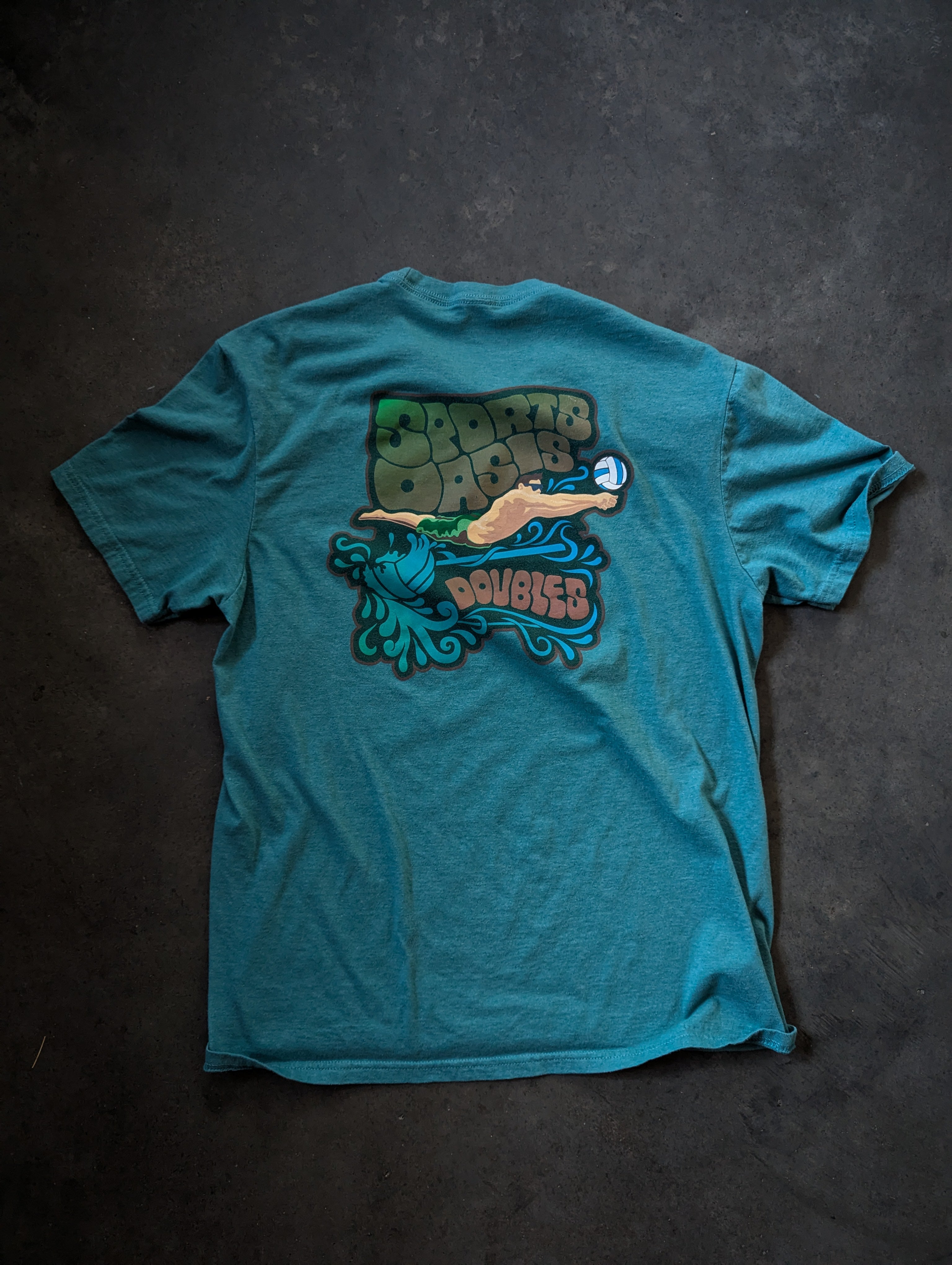 Volleyball Doubles Tee