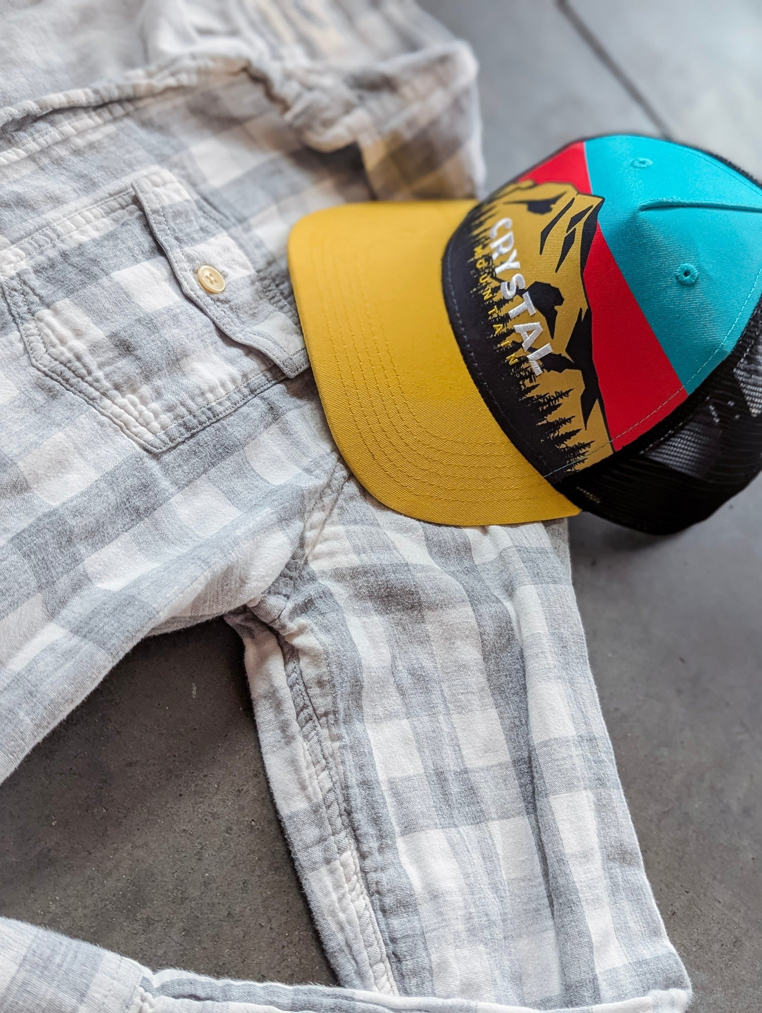 Grayers Lightweight Flanel W/Hat. J.Crew Flex Shorts