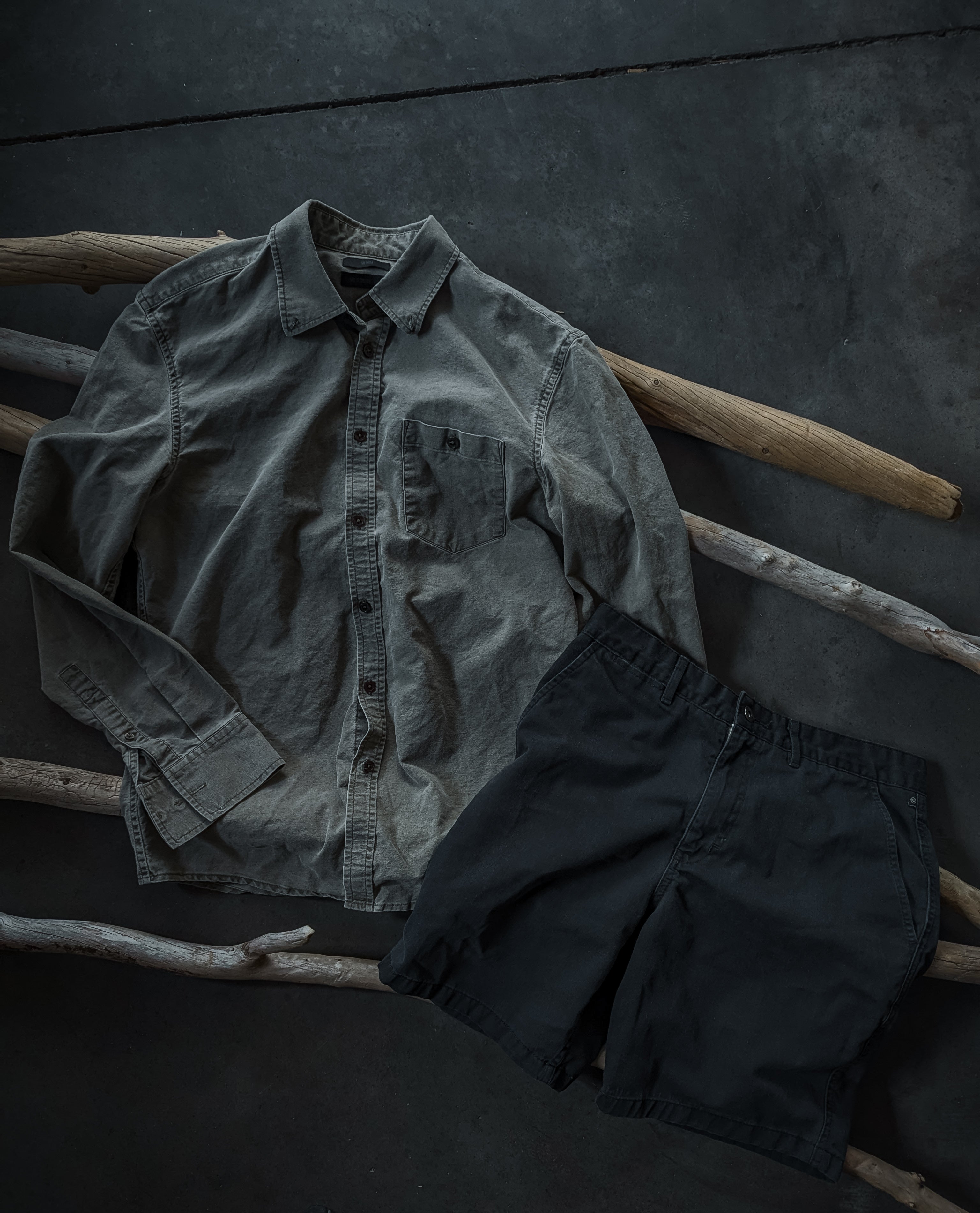 Tiger Of Sweden Button Up W/FreeWorld Walker Shorts